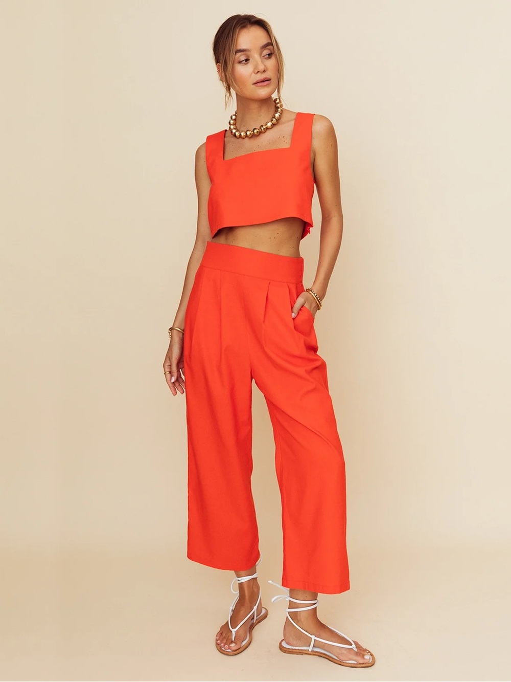 NWT kourt Few Moda Sabal Set Orange Medium